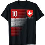 Schweiz Fußball Fans Trikot Schweizer Flagge Fußba