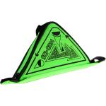 Neongrüne Oberrohrtaschen & Rahmentaschen 1l mit Klettverschluss aus Polyester 