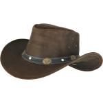 Braune Scippis Reno Hüte aus Leder 61 Größe XL 