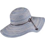 Blaue Scippis Strohhüte aus Stroh für Damen Größe M für den für den Sommer 
