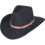 Schwarze Scippis Cowboyhüte für Herren Größe XL 