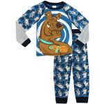 Bunte Scooby Doo Lange Kinderschlafanzüge für Jungen Größe 128 