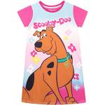 Pinke Blumenmuster Scooby Doo Kindernachthemden & Kindernachtkleider für Mädchen Größe 134 