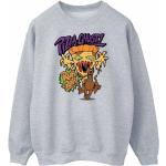 Graue Langärmelige Scooby Doo Herrensweatshirts Größe XXL 
