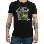 Schwarze Kurzärmelige Scooby Doo Daphne Blake T-Shirts für Herren Größe L 