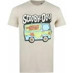 Sandfarbene Kurzärmelige Scooby Doo Daphne Blake T-Shirts aus Baumwolle für Herren Größe XXL 