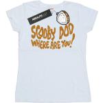 Beige Kurzärmelige Scooby Doo T-Shirts für Damen Größe M 
