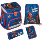 Blaue Scooli Spiderman Schulranzen Sets aus Polyester 5-teilig zum Schulanfang 