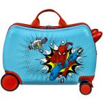 Blaue Spiderman Kindertrolleys aus Polyester mit Rollen S - Handgepäck zum Schulanfang 
