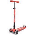 Scooter Maxi MICRO DELUXE foldable LED bright coral - MMD093 #