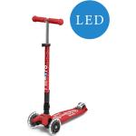 Scooter Maxi MICRO DELUXE foldable LED red - MMD098