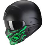 Scorpion Helm EXO-Combat Evo Samurai, schwarz-grün matt Größe XL