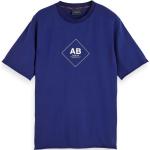 Reduzierte Blaue Oversize Scotch & Soda Nachhaltige T-Shirts aus Baumwolle für Herren Größe M 