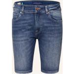 Blaue Scotch & Soda Dean Nachhaltige Jeans-Shorts aus Baumwolle für Herren für den für den Sommer 