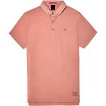 Reduzierte Pinke Scotch & Soda Button Down Kragen Herrenpoloshirts & Herrenpolohemden aus Jersey Größe M 