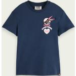 Schwarze Bestickte Skater Scotch & Soda Looney Tunes Bugs Bunny Bio Nachhaltige T-Shirts für den für den Sommer 
