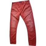 Rote Scotch & Soda Slouch Nachhaltige Slim Fit Jeans aus Denim für Herren 