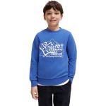 Reduzierte Blaue Scotch & Soda Bio Nachhaltige Rundhals-Ausschnitt Kindersweatshirts aus Baumwolle Größe 152 