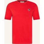 Reduzierte Rote Scotch & Soda Nachhaltige T-Shirts aus Baumwolle für Herren Größe XL 