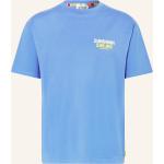 Hellblaue Scotch & Soda Nachhaltige T-Shirts aus Baumwolle für Herren Übergrößen 