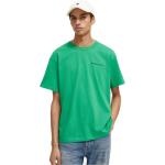 Reduzierte Grüne Kurzärmelige T-Shirts aus Baumwolle für Herren Größe L 