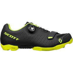 Schwarze Scott Boa MTB Schuhe mit Klettverschluss für Herren Übergrößen 