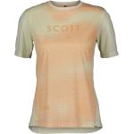 Gelbe Kurzärmelige Scott Trail T-Shirts für Damen Größe L 