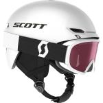 Scott Kinder Keeper 2 Skihelm + Witty Skibrille Set (Größe 53-56CM, weiss)