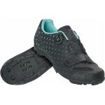 Schwarze Scott Boa MTB Schuhe mit Klettverschluss für Damen Größe 40 