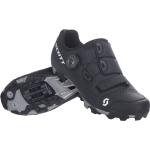 Schwarze Scott Boa MTB Schuhe mit Klettverschluss für Herren Größe 46 