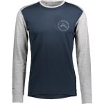 Scott Shirt M's Defined Merino Long Sleeve dark blue/light grey melange (7037) L