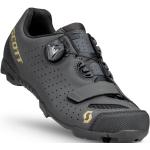 Dunkelgraue Scott Boa MTB Schuhe mit Klettverschluss für Damen Größe 36 