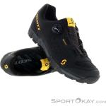 Reduzierte Anthrazitfarbene Scott Trail Gore Tex MTB Schuhe mit Klettverschluss aus Mesh für Herren Größe 47 