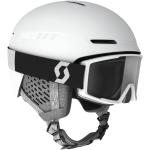 SCOTT Track Plus Helmet + Factor Pro Goggle Combo - Uni., white (S (51-55cm))