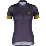 Scott W Endurance 20 S/sl Shirt (vorgängermodell) Dark Purple - Mud Green, Größe S - Damen Kurzarm-Radtrikot, Farbe Lila