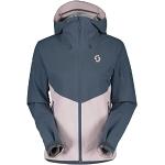 Scott W Explorair 3l Jacket Colorblock-Blau-Pink - Wasserdichte vielseitige Damen Backcountry Skijacke, Größe XXL - Farb
