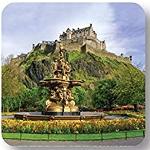 Scott Inness Foto-Untersetzer mit Edinburgh-Motiv aus Kork 