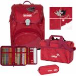 Reduzierte Rote Scout Alpha Schulranzen Sets für Kinder 4-teilig zum Schulanfang 