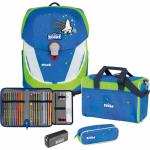 Reduzierte Blaue Scout Sunny Schulranzen Sets für Kinder 4-teilig zum Schulanfang 