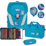 Blaue Scout Sunny Schulranzen Sets 25l für Kinder 4-teilig zum Schulanfang 