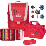 Rote Scout Schulranzen Sets mit Brustgurt 4-teilig zum Schulanfang 