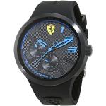 Schwarze 5 Bar wasserdichte Wasserdichte Ferrari Scuderia Quarz Herrenarmbanduhren aus Edelstahl mit Multifunktion mit Mineralglas-Uhrenglas 