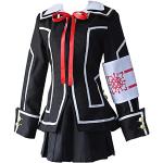 sdfsdfsd Anime Vampire Knight Cosplay Kurosu Kuran Yuki Outfits, JK Schuluniform Anzug für Anime Fans Cosplay, schwarz, L