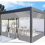 Graue Pavillondächer aus PVC 2x2 