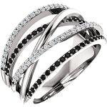 Reduzierte Nickelfreie Silberne Diamantringe glänzend mit Zirkonia für Damen für die Braut 