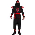 Schwarze Ninja-Kostüme für Herren 