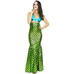 Reduzierte Grüne Meerjungfrau-Kostüme aus Polyester für Damen 