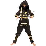 Schwarze Ninja-Kostüme aus Polyester für Kinder 