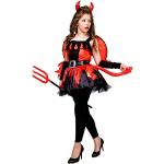 Rote Teufel-Kostüme für Kinder 