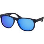 Blaue Quadratische Sonnenbrillen polarisiert aus Kunststoff für Herren 
